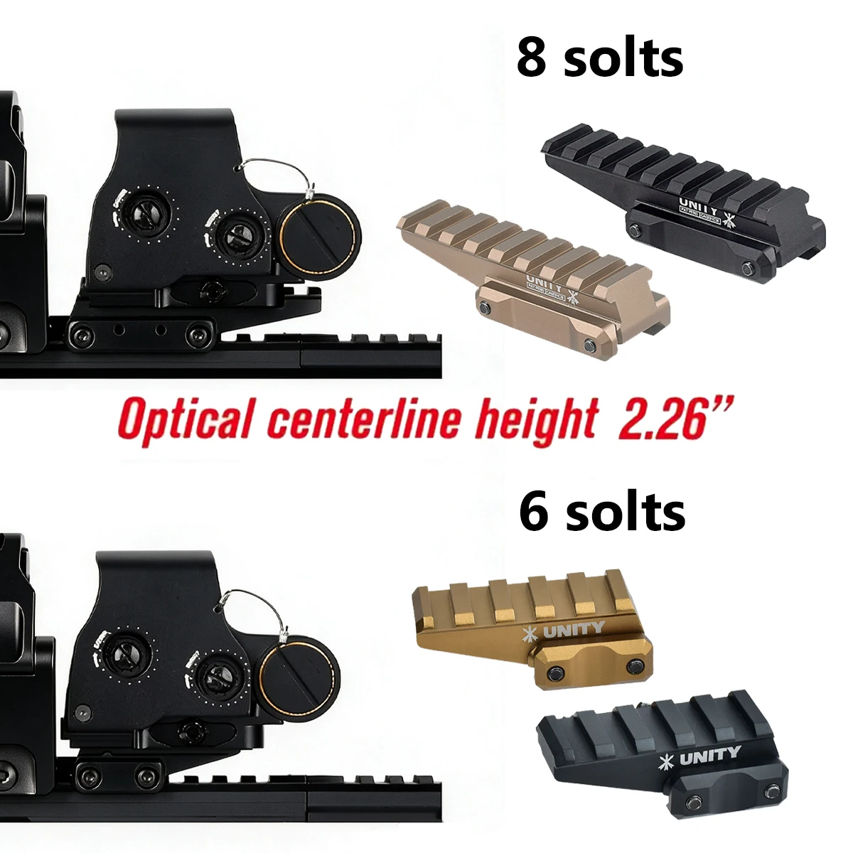 FAST FTC OMNI Unity elevador magnifier para mira táctica plegable - imagen 4