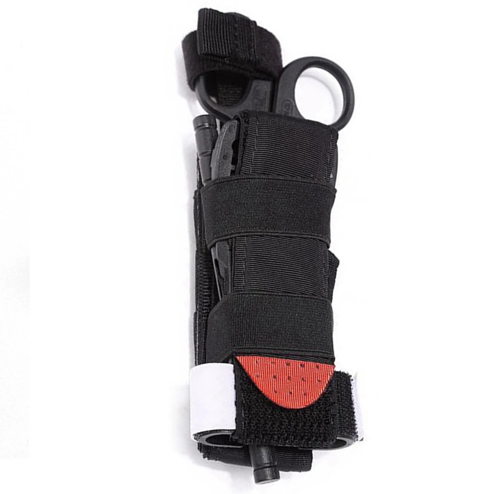 Soporte MOLLE para torniquete con bolsa médica y elástico tijeras - imagen 2