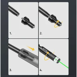 Boresight kit con adaptadores calibres .177-.50 laser recargable