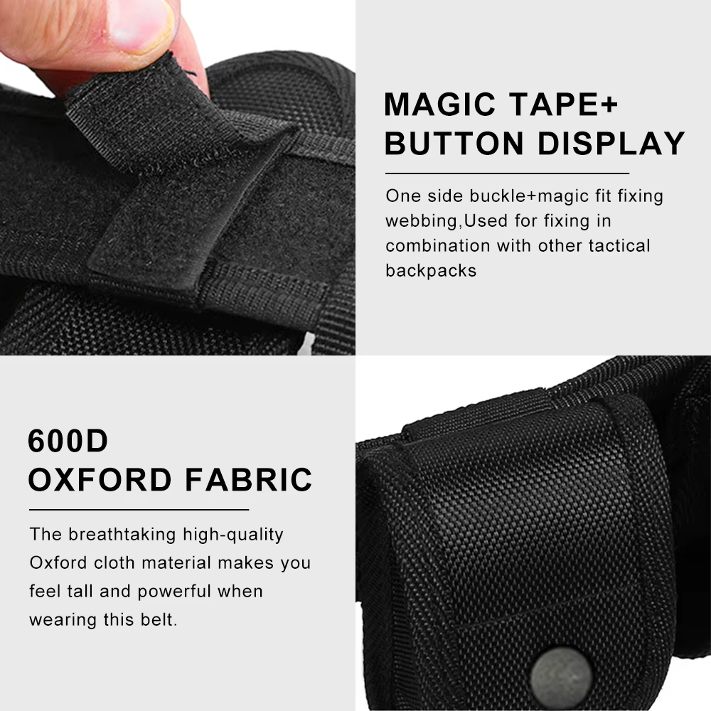 Cinturón táctico MOLLE con funda de pistola - imagen 4