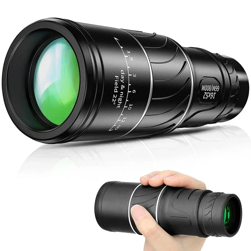 Monocular táctico 16x52 zoom doble enfoque compacto observación - imagen 5