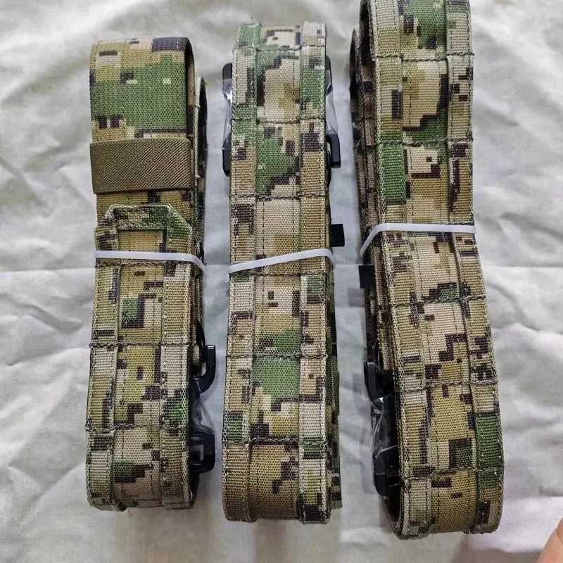 Cinturón táctico de nailon doble capa Flecktarn/MCTP alemán - imagen 3