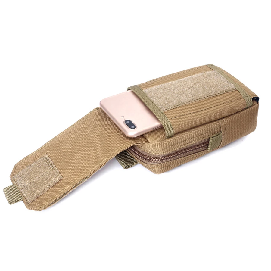 Bolsa de cintura táctica para móvil exterior, riñonera compacta - imagen 5