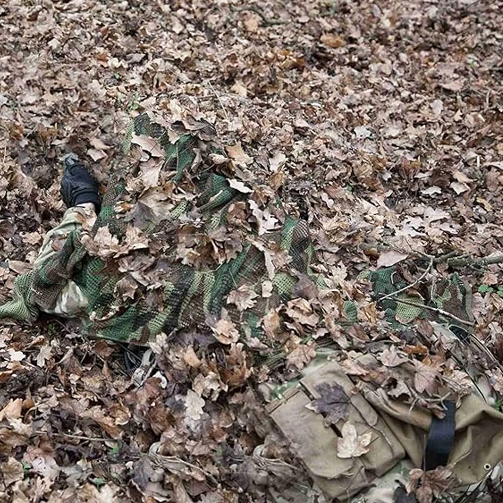 Malla táctica camuflaje para francotirador, cobertura de tiro caza - imagen 2