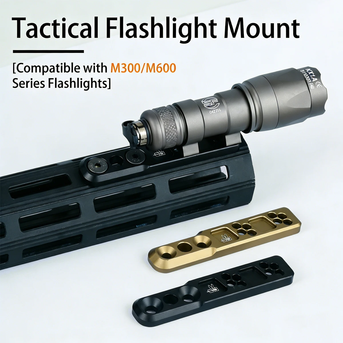 Soporte linterna Surefire M600B para carril Picatinny 20 mm KEYMOD - imagen 5
