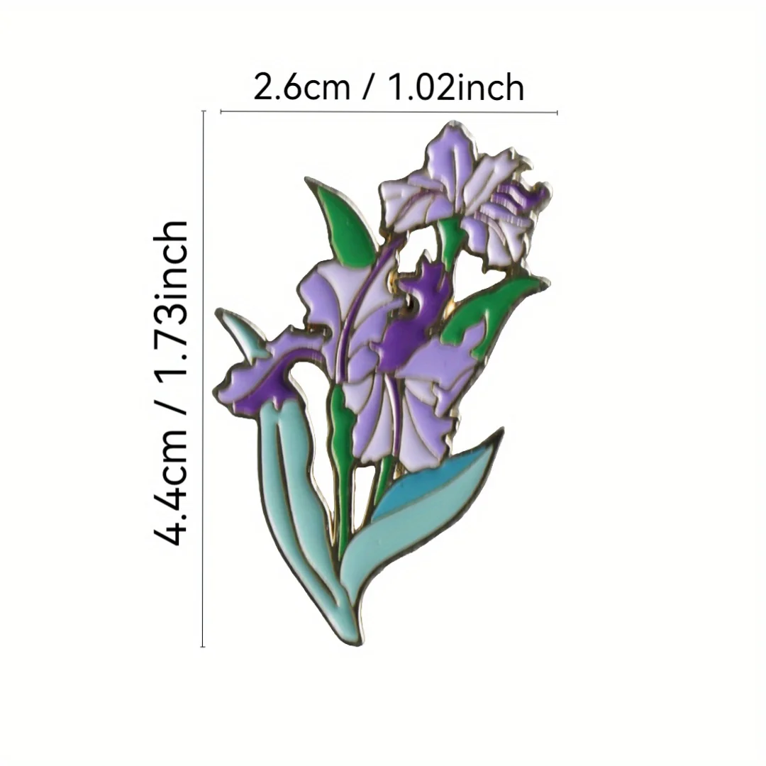 Pin esmaltado flores para solapa y mochila, regalo de amigos - imagen 2