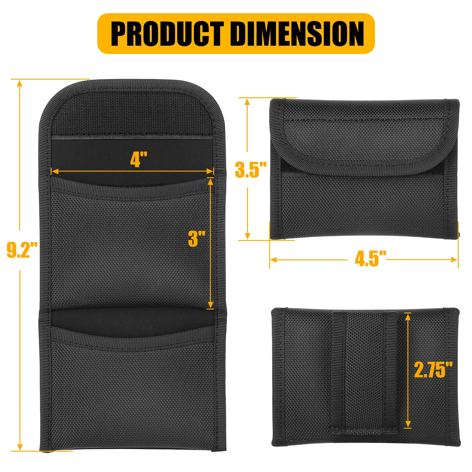 KRYDEX Bolsa Guantes Táctica Nylon Plana - Cinturón Militar y Caza - imagen 4