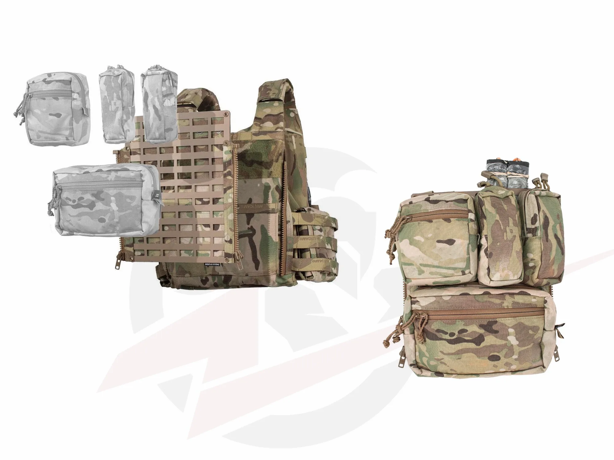 Correas MOLLE y acabado táctico
