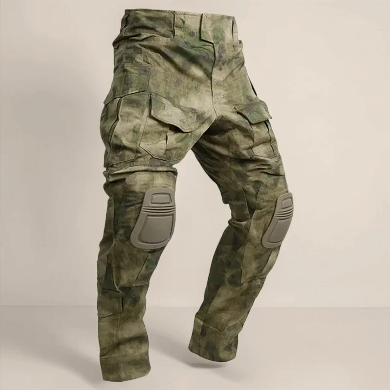 Pantalón táctico camuflaje con rodilleras para outdoor resistente - imagen 5