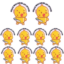 Parche termo adhesivo pato divertido para ropa