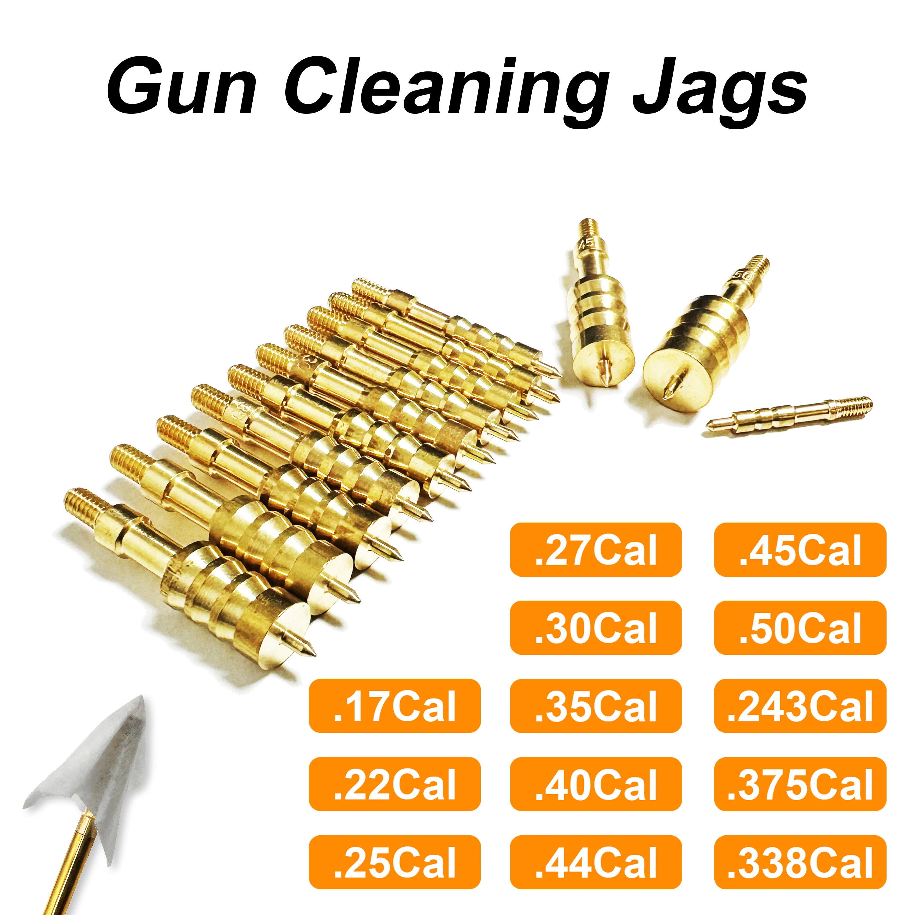 Jag de latón 8/32 para limpieza rifle y pistola – Multiple calibres - imagen 3