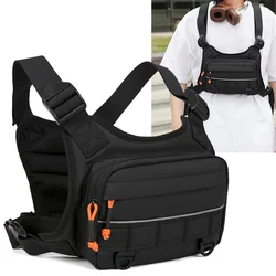 Bolsa pectoral táctica ligera reflectante para correr y senderismo