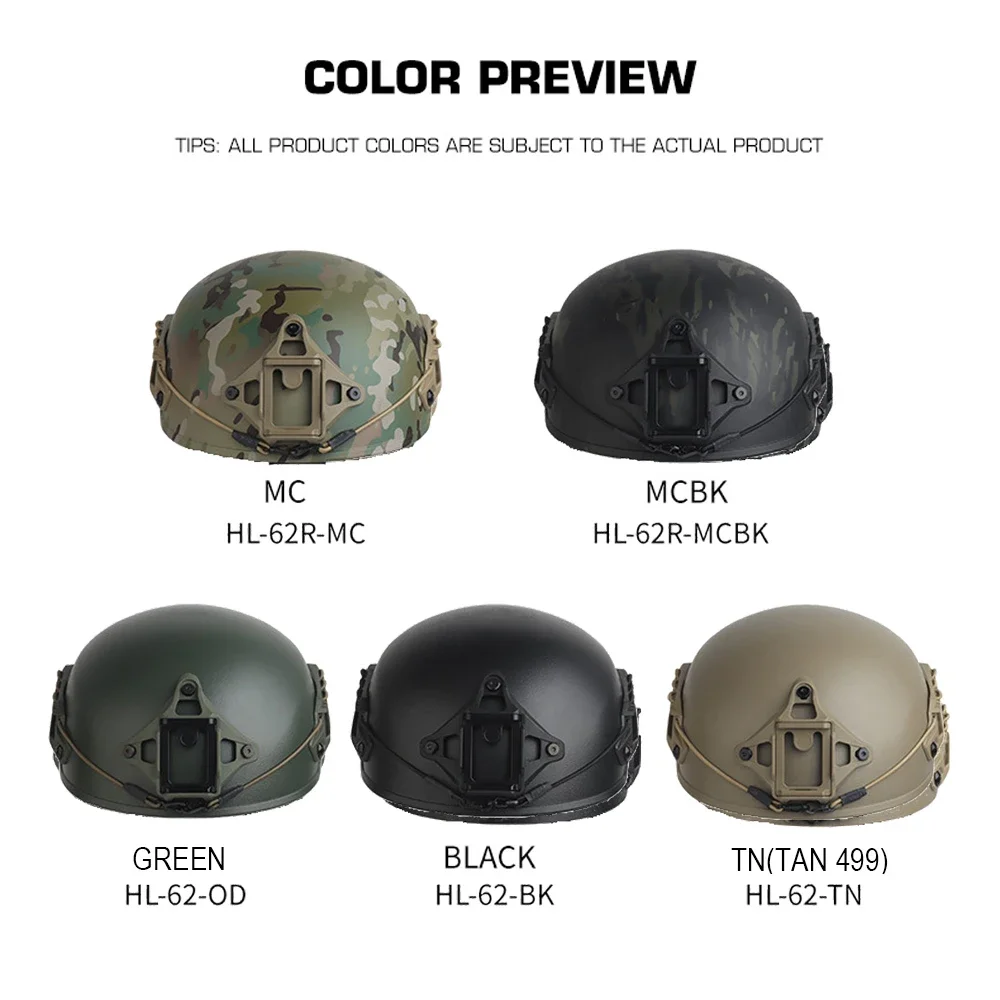 Casco Táctico FAST Suspensión Ajustable Protección Reforzada Airsoft