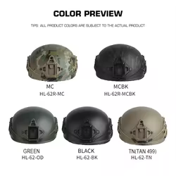 Casco Táctico FAST Suspensión Ajustable Protección Reforzada Airsoft