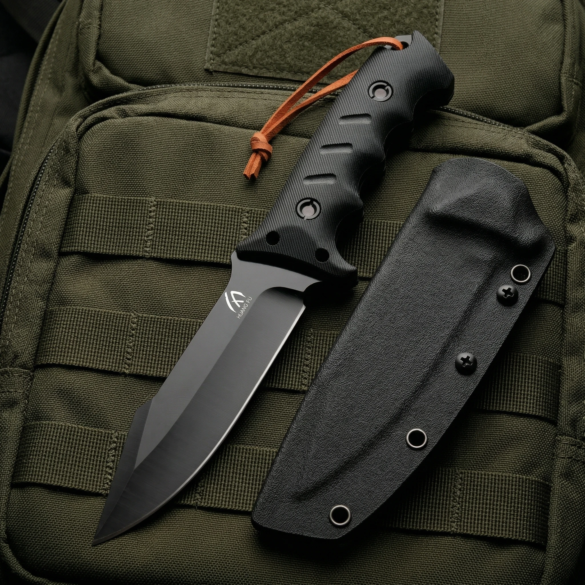 Cuchillo táctico multifunción con mango G10 y funda - imagen 4