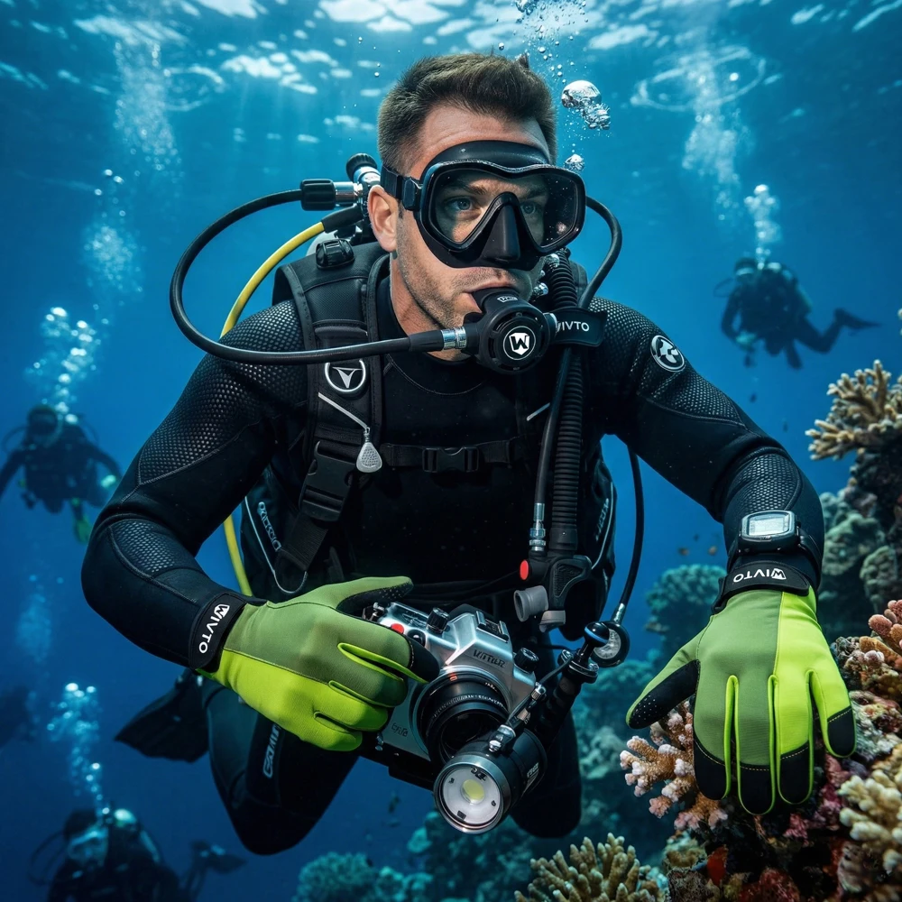Guantes de buceo verano transpirables elásticos unisex dedos completos - imagen 4