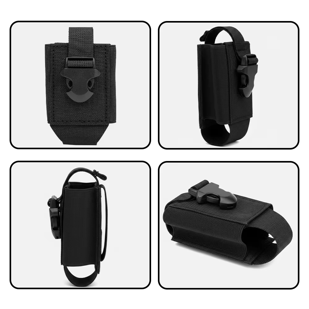 Funda táctica MOLLE para walkie-talkie, linterna y cinturón táctico - imagen 5
