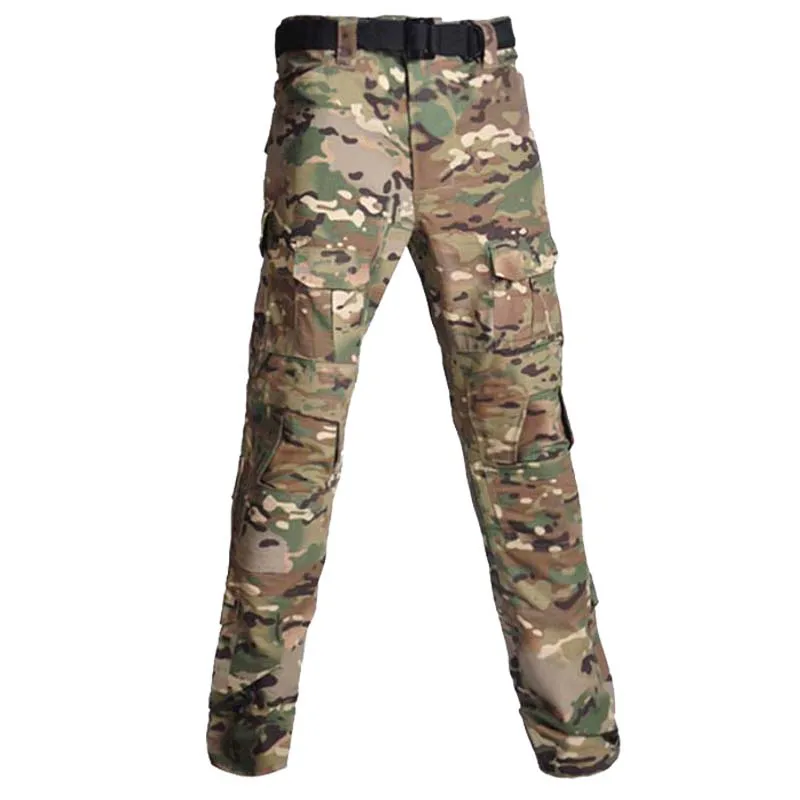 Uniforme táctico cargo con rodilleras desmontables verde oliva - imagen 4