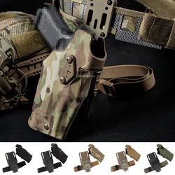 Funda táctica Glock pierna liberación rápida para luz X300