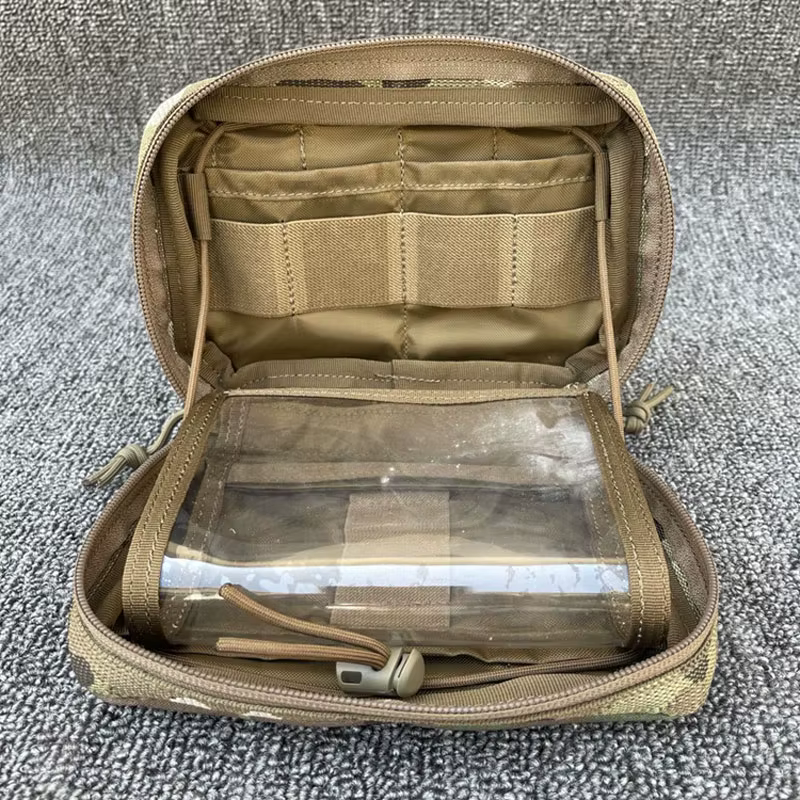 Chaleco táctico MOLLE para exteriores con bolsa de accesorios