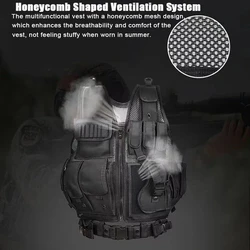 Chaleco táctico MOLLE ajustable para Airsoft y CS – combate