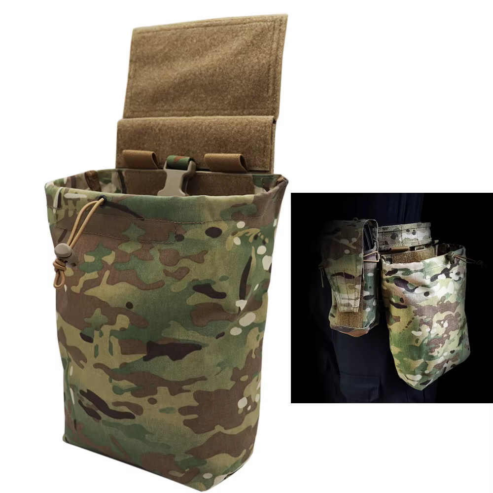 Bolsa táctica plegable de doble descarga para cinturón o chaleco - imagen 3