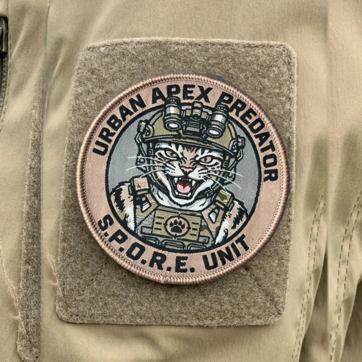 Parche Táctico URBAN APEX PREDATOR para Molle – Bordado Militar