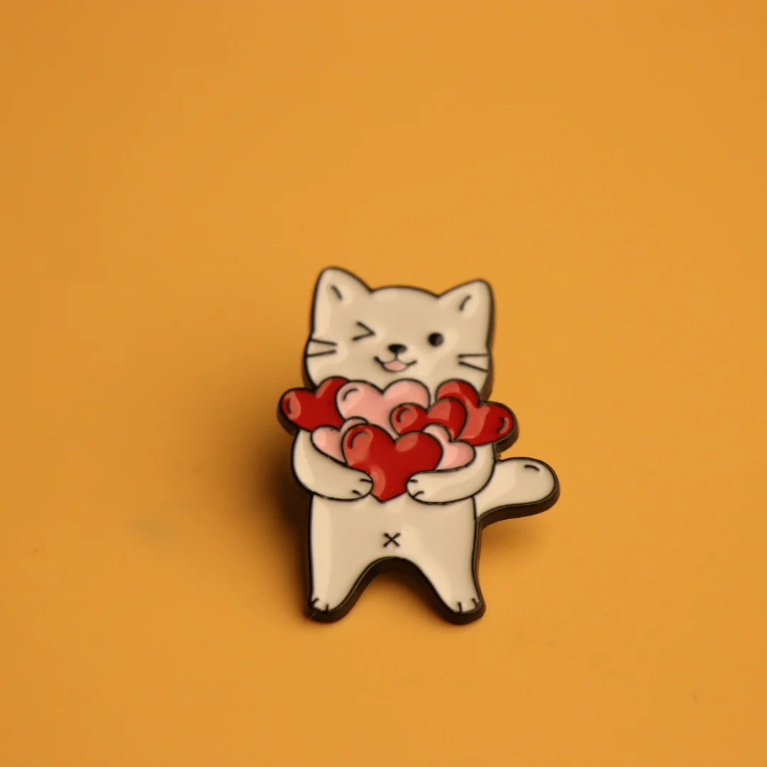 Detalle del broche con estilo animado