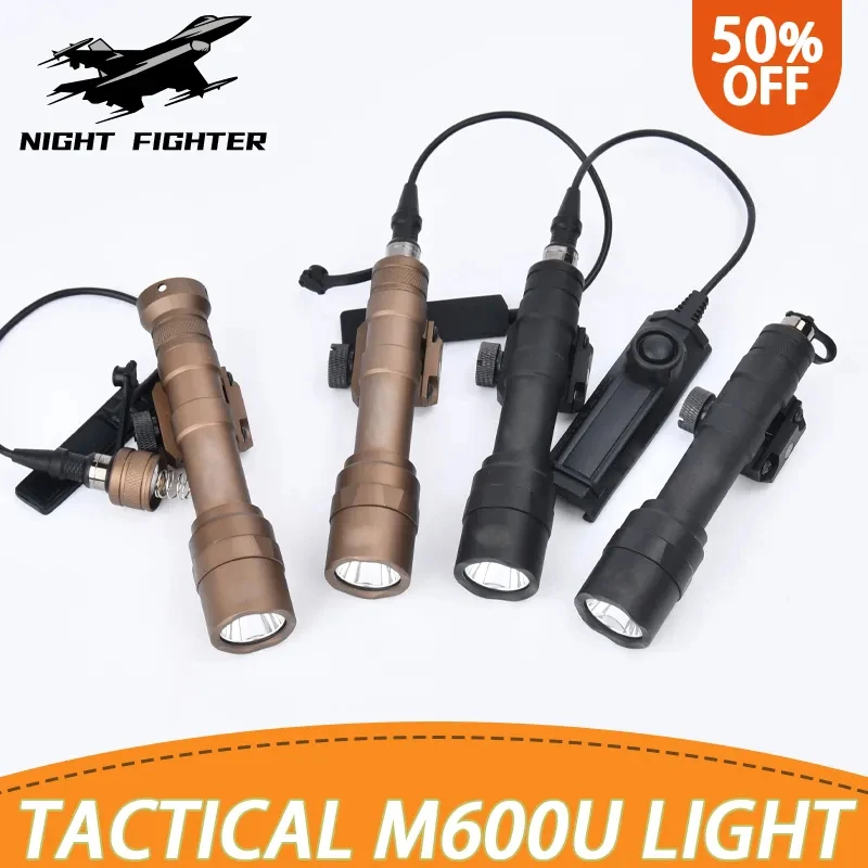 Surefr linterna táctica M600/M600U para rifle - con doble función
