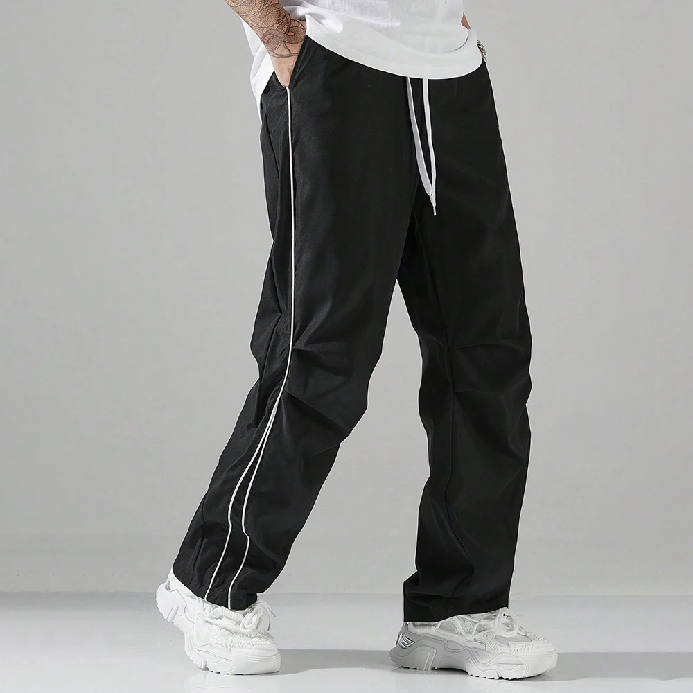 Pantalones deportivos rectos con cordón para hombre – verano - imagen 5