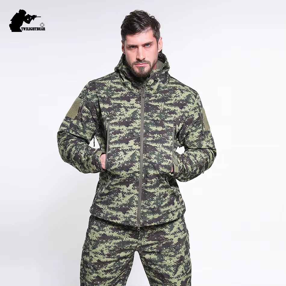 SoftShell táctico camouflage – Chaqueta impermeable caza hombre - imagen 5