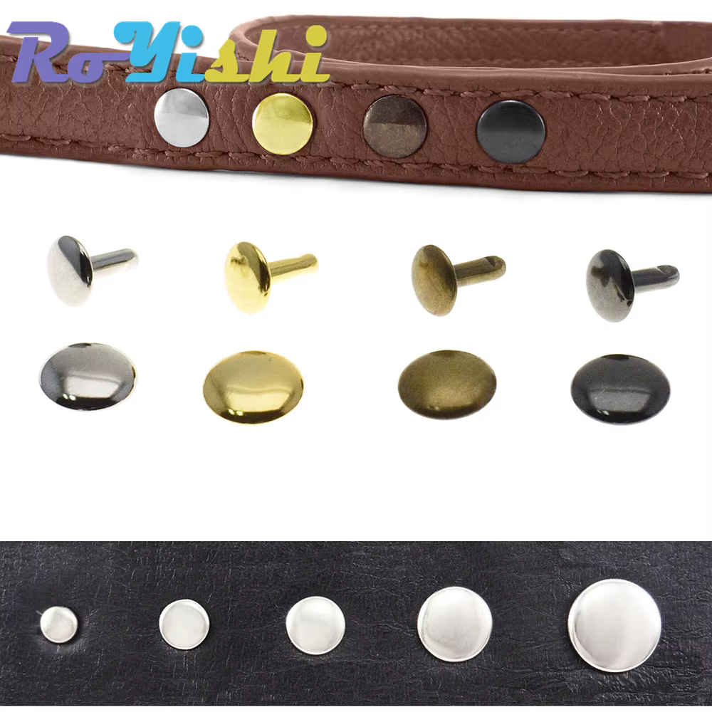 Remaches tácticos doble tapa para cuero y gear