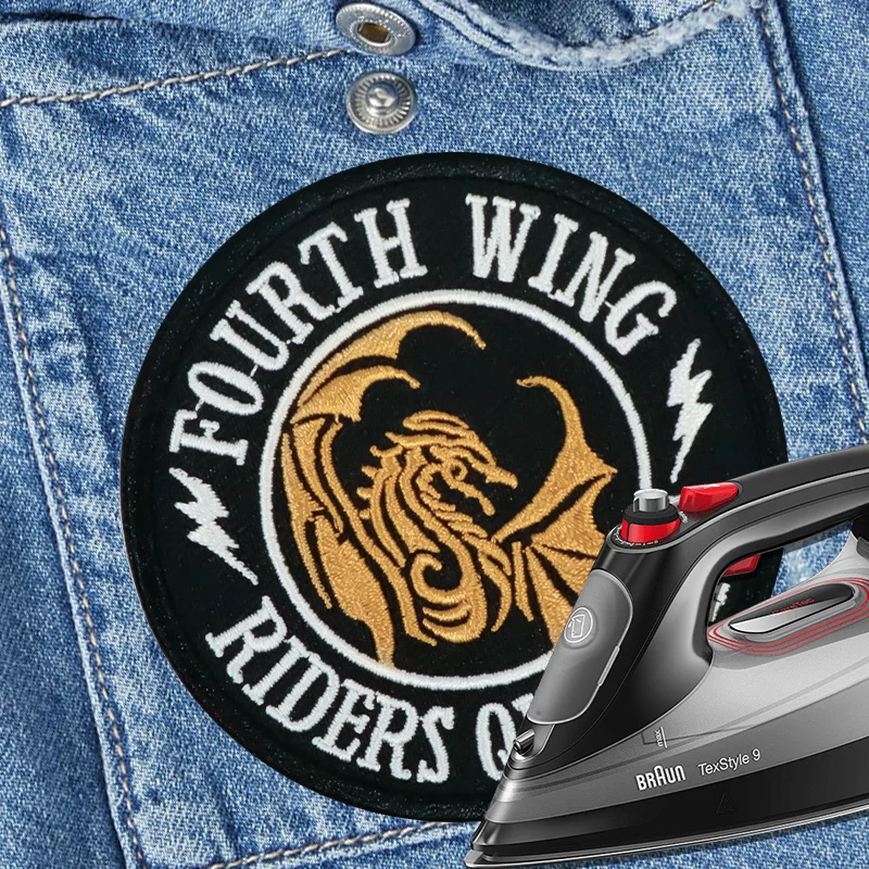 Parche táctico Fourth Wing Riders termoadhesivo para ropa y gorras - imagen 3