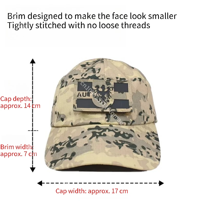 Gorra camuflaje táctica protección solar para exterior y pesca - imagen 4