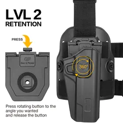 Funda de pierna Drop Leg para pistola 1911 Full Size 5'' sin riel
