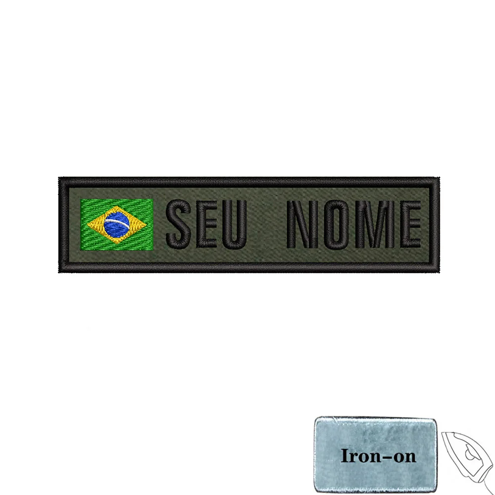 Parche táctico personalizado bandera y nombre verde premium - imagen 3