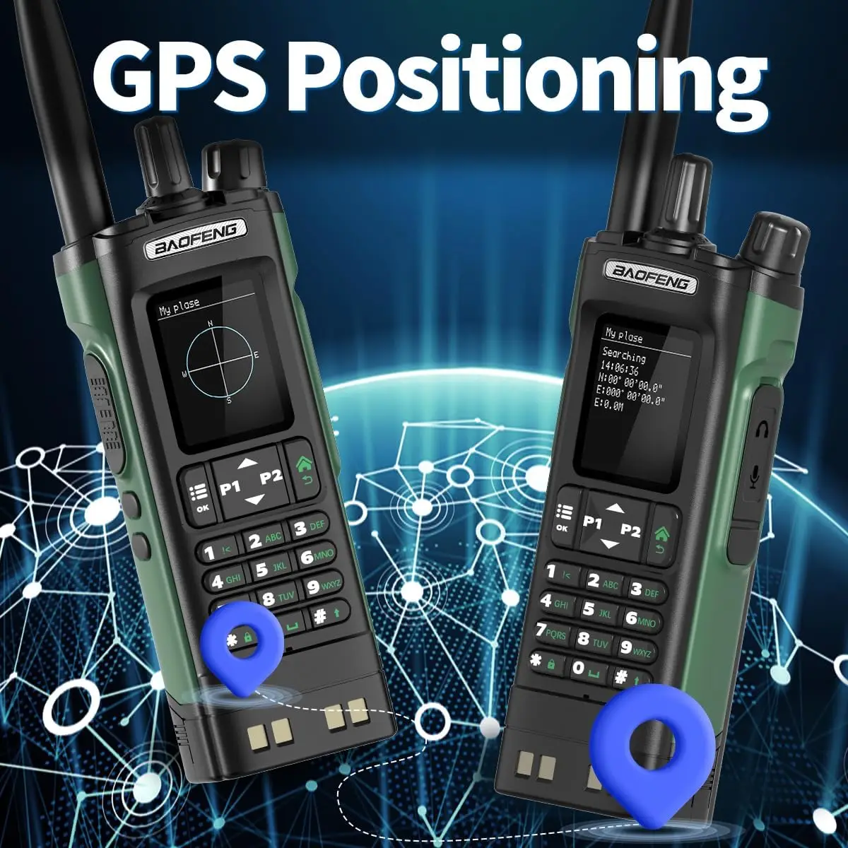 BAOFENG UV-32 walkie talkie con GPS, radioafición y Bluetooth - imagen 3