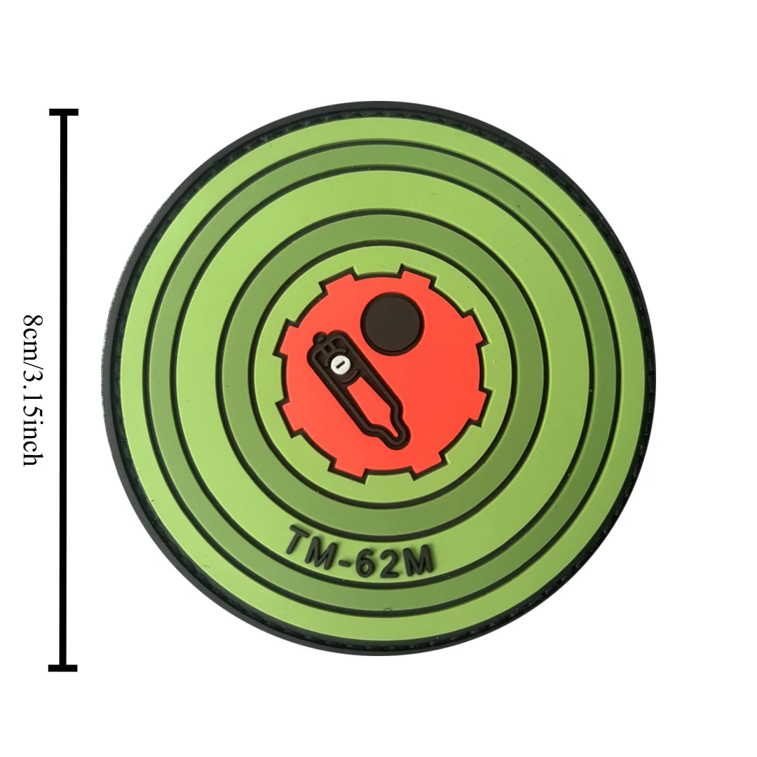 Parche táctico circular 3D PVC con logotipo industrial impermeable - imagen 3