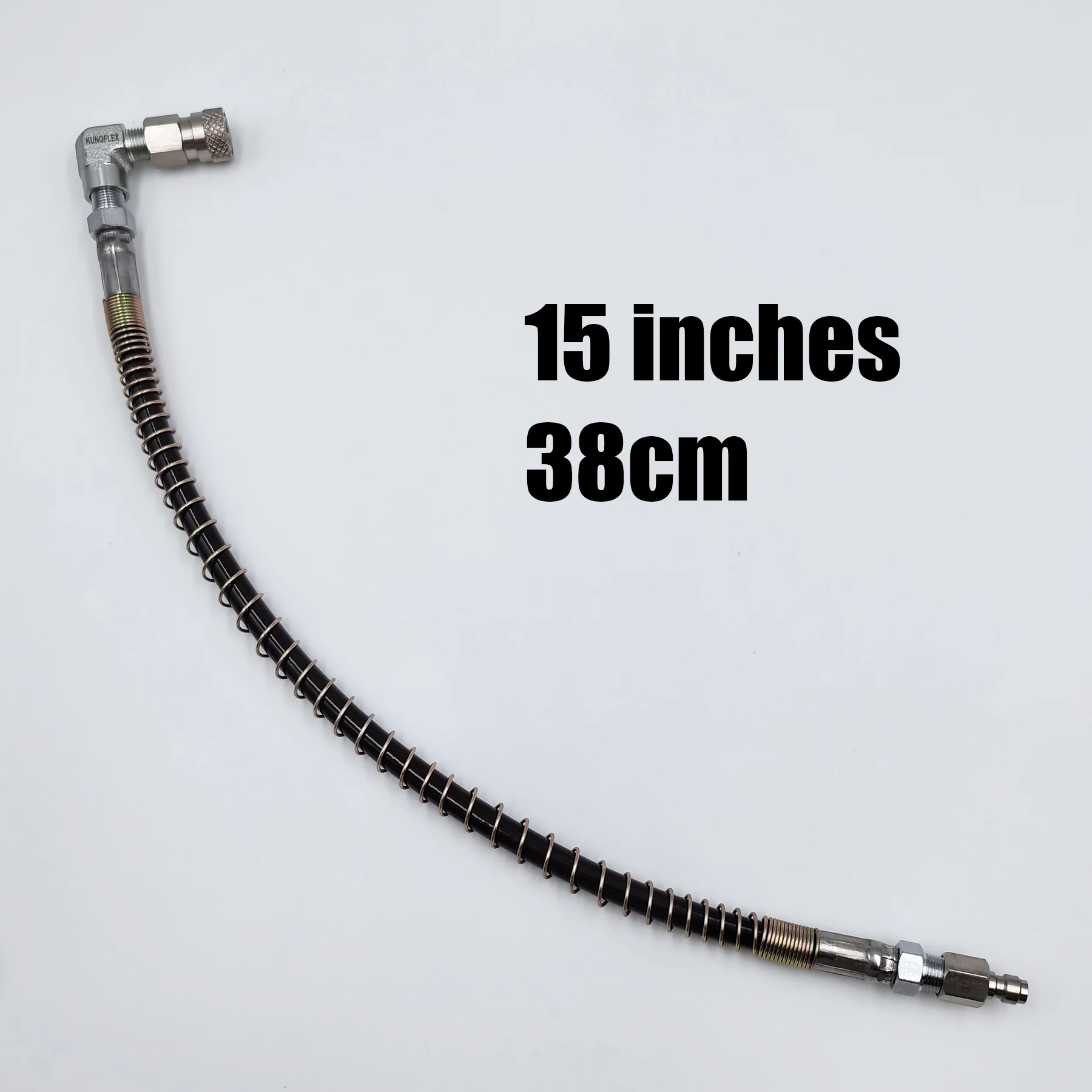 Manguera llenado remoto HPA airsoft 90 grados desconexión rápida 8mm - imagen 2
