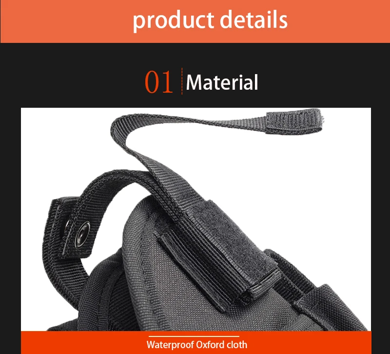 Detalle de la funda táctica para pistola