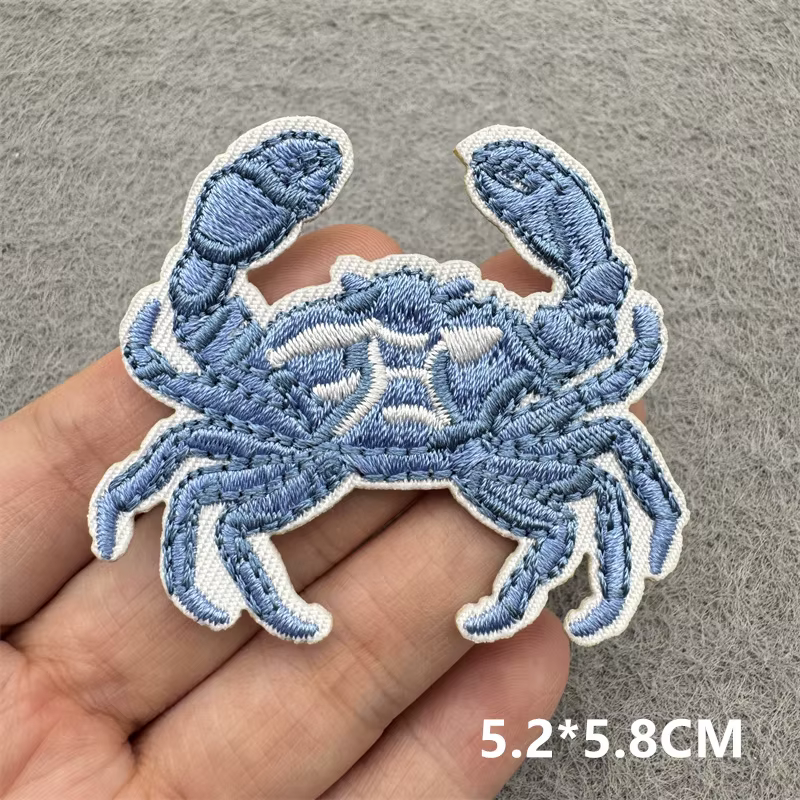 Parche bordado surfista azul verano Shell onda para coser o planchar - imagen 5
