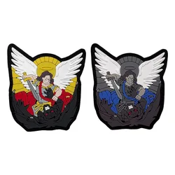Parche táctico PVC velcro gancho y bucle alas de ángel