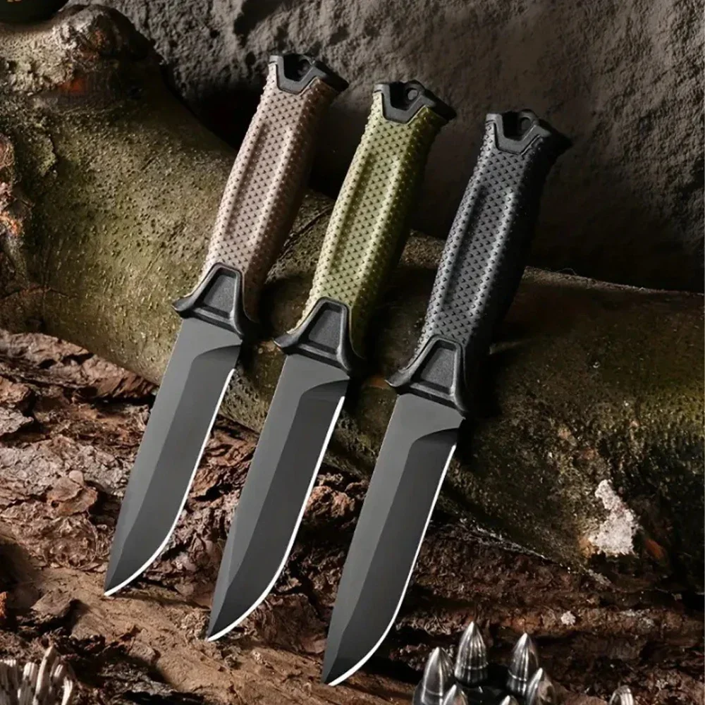 Cuchillo de bolsillo táctico recto para camping y defensa - imagen 2