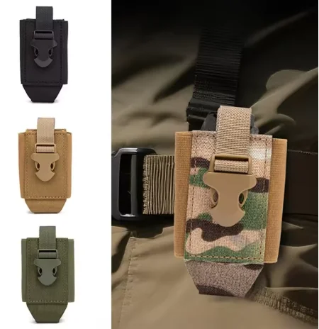 Funda MOLLE de nailon para walkie talkie y teléfono táctico - imagen 2