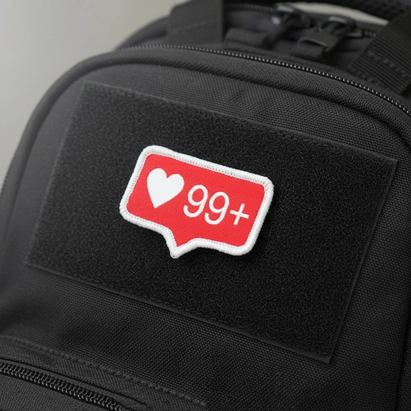 Parche bordado corazón – Insignia táctica para ropa y accesorios militares - imagen 3