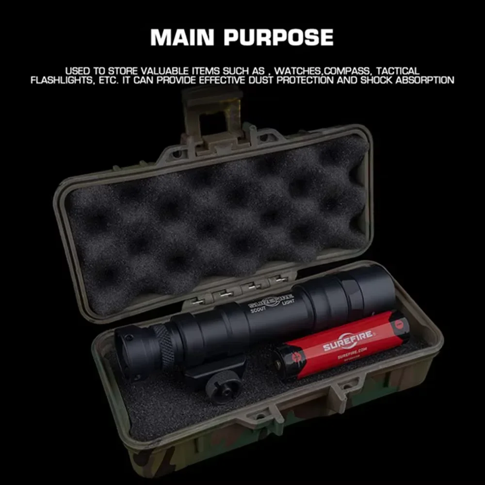 Estuche táctico impermeable EDC – Dos tamaños con linterna médica y protección láser - imagen 5