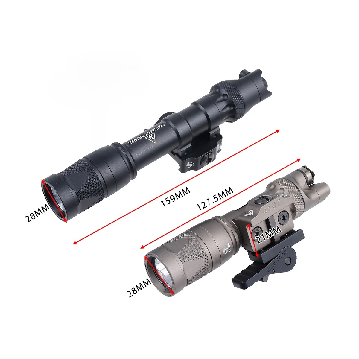 SF M323V Linterna Táctica IR+LED Blanca con QD y Interruptor Remoto - imagen 2