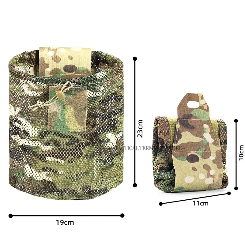Bolsa táctica plegable EDC con riñonera de malla y cordón - imagen 2