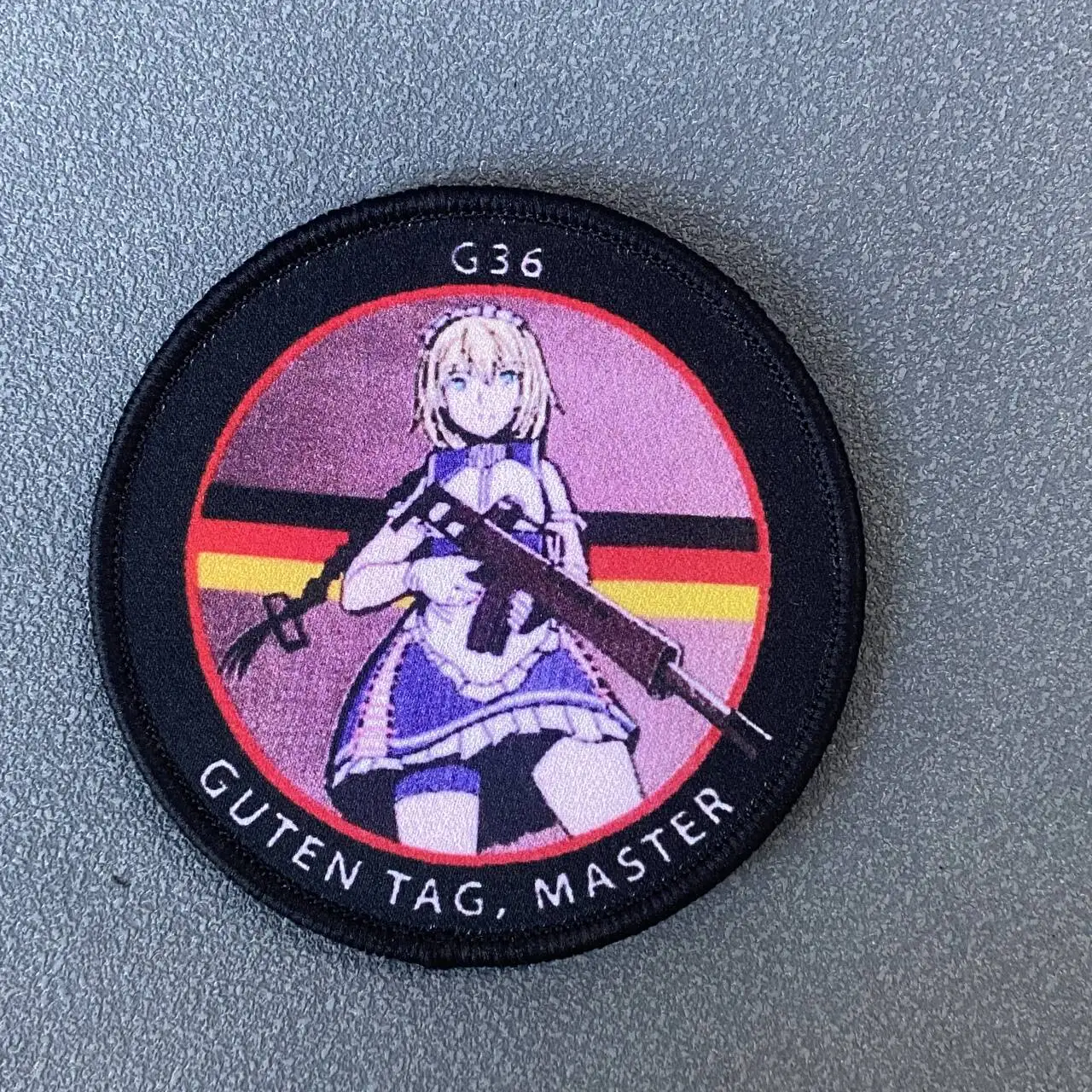 Parche táctico anime chica estampado militar con velcro