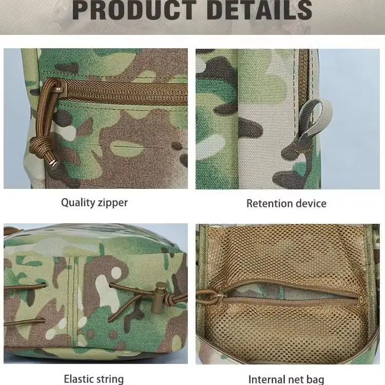 Riñonera táctica MOLLE impermeable multifunción para aire libre - imagen 5